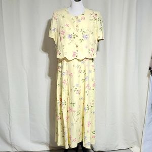 Vintage floral dress/jacket